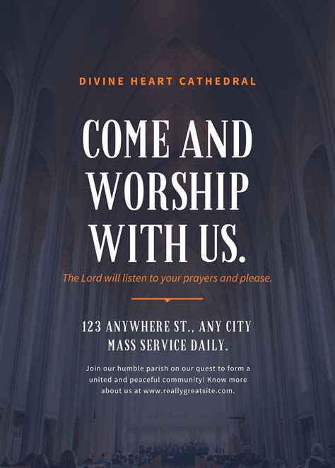 church invitation flyer